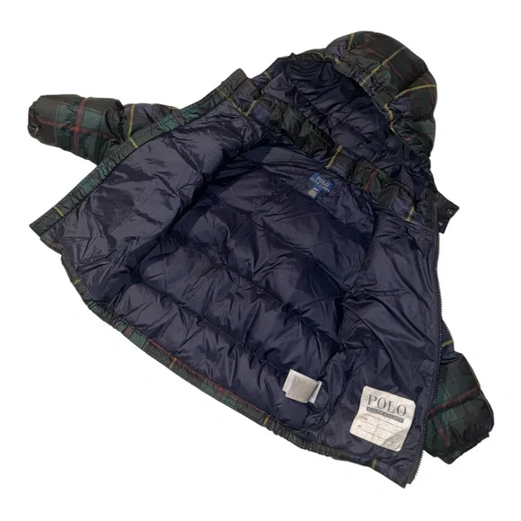 🔥 Polo Ralph Lauren Youth Kids Boys Zip Up Polo Bear Puffer Jacket Sz 4T 🔥 - Picture 5 of 6